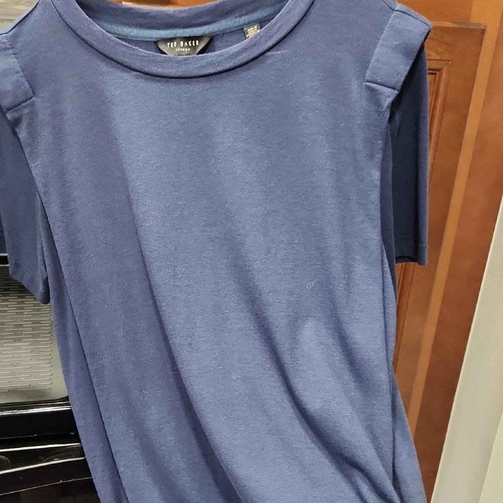 Ted Baker Navy Short Sleeve Tee - Picture 7 of 9
